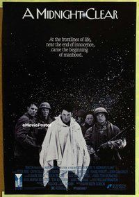 y216 MIDNIGHT CLEAR one-sheet movie poster '92 Gary Sinise, Ethan Hawke