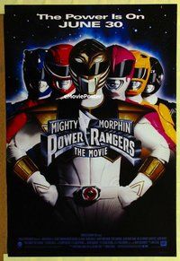y217 MIGHTY MORPHIN POWER RANGERS DS advance one-sheet movie poster '95