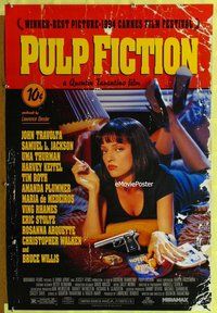 y250 PULP FICTION one-sheet movie poster '94 Uma Thurman, Quentin Tarantino