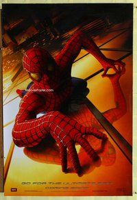 y271 SPIDER-MAN DS teaser one-sheet movie poster '02 the ultimate spin!