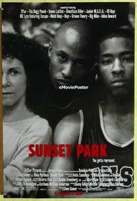 y276 SUNSET PARK DS advance one-sheet movie poster '96 high school basketball
