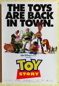 y285 TOY STORY DS one-sheet movie poster '95 Disney & Pixar CG cartoon!