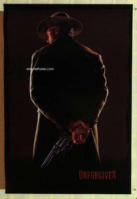 y290 UNFORGIVEN undated teaser one-sheet movie poster '92 Clint Eastwood