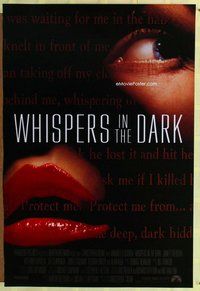 y292 WHISPERS IN THE DARK int'l one-sheet movie poster '92 Annabella Sciorra