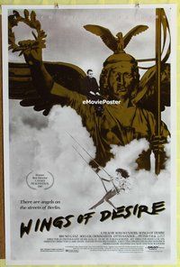 y294 WINGS OF DESIRE one-sheet movie poster '87 Wim Wenders fantasy!