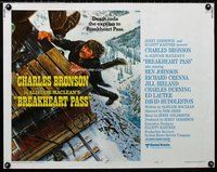 z654 BREAKHEART PASS style B half-sheet movie poster '76 Charles Bronson