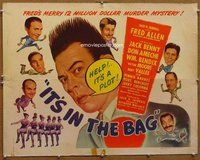 z760 IT'S IN THE BAG half-sheet movie poster '45 Fred Allen, Jack Benny