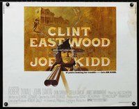 z762 JOE KIDD half-sheet movie poster '72 Clint Eastwood, John Sturges