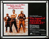 z772 LEGEND OF NIGGER CHARLEY half-sheet movie poster '72 Slave to Outlaw!