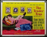 z804 TENDER TRAP style B half-sheet movie poster '55 Sinatra, Reynolds