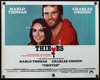 z806 THIEVES half-sheet movie poster '77 Marlo Thomas, Charles Grodin