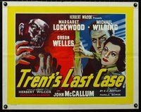 z810 TRENT'S LAST CASE English half-sheet movie poster '53 Orson Welles
