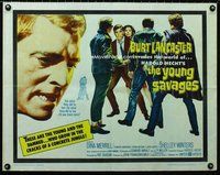 z827 YOUNG SAVAGES half-sheet movie poster '61 Burt Lancaster, Harold Hecht