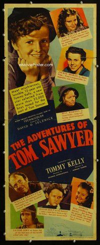 z016 ADVENTURES OF TOM SAWYER insert movie poster '38 Mark Twain