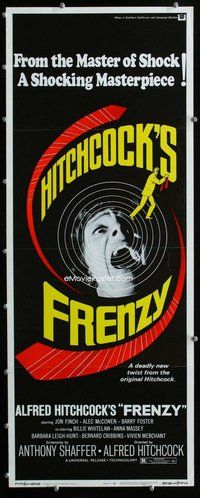 z139 FRENZY insert movie poster '72 Hitchcock, Anthony Shaffer