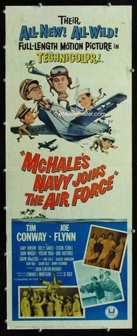z246 McHALE'S NAVY JOINS THE AIR FORCE insert movie poster '65 Conway