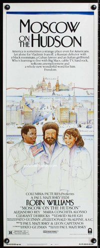 z255 MOSCOW ON THE HUDSON insert movie poster '84 Robin Williams