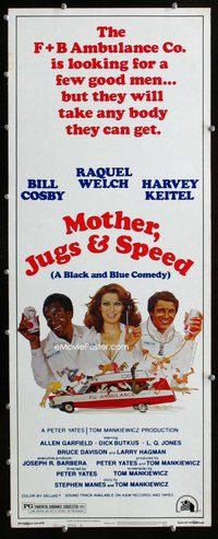 z256 MOTHER, JUGS & SPEED insert movie poster '76 Welch, Cosby, Keitel
