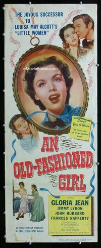 z275 OLD-FASHIONED GIRL insert movie poster '48 Gloria Jean, Lydon