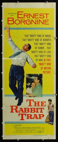 z302 RABBIT TRAP insert movie poster '59 Ernest Borgnine, David Brian