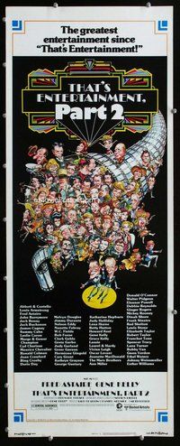 z380 THAT'S ENTERTAINMENT 2 insert movie poster '75 Gene Kelly