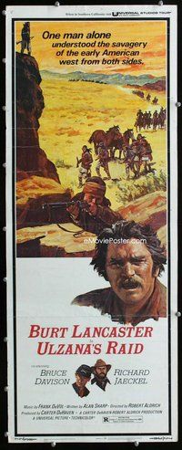 z399 ULZANA'S RAID insert movie poster '72 Lancaster, Robert Aldrich