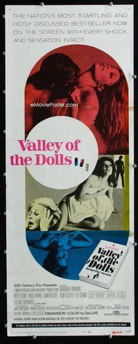 z402 VALLEY OF THE DOLLS insert movie poster '67 sexy Sharon Tate!