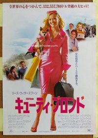 z536 LEGALLY BLONDE Japanese movie poster '01 Reese Witherspoon