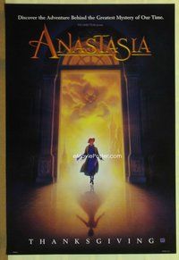 a016 ANASTASIA DS teaser A one-sheet movie poster '97 Don Bluth animation!
