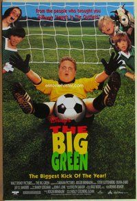 a036 BIG GREEN DS one-sheet movie poster '95 Walt Disney soccer/football!