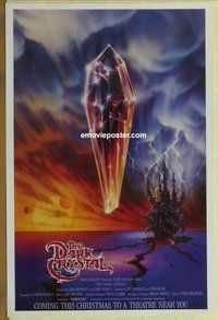 a050 DARK CRYSTAL advance one-sheet movie poster '82 cool different image!