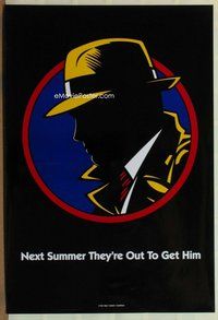 a051 DICK TRACY DS Next Summer style teaser one-sheet movie poster '90 Warren Beatty