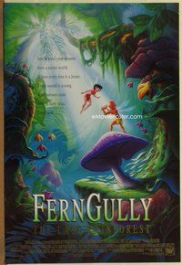 a062 FERNGULLY DS one-sheet movie poster '92 Christian Slater, Curry