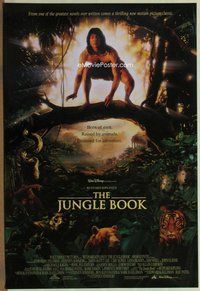 a097 JUNGLE BOOK DS one-sheet movie poster '94 Disney, Jason Scott Lee