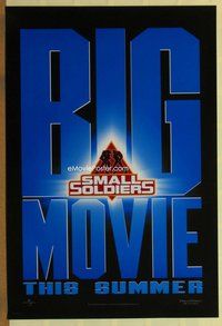 a152 SMALL SOLDIERS DS teaser one-sheet movie poster '98 Joe Dante cartoon!