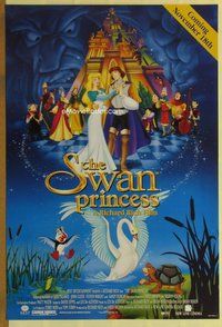 a163 SWAN PRINCESS DS advance one-sheet movie poster '94 Richard Rich