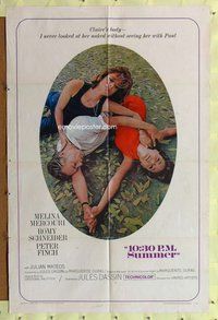 b036 10:30 PM SUMMER int'l one-sheet movie poster '66 Mercouri, Schneider