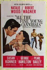 b059 ALL THE FINE YOUNG CANNIBALS one-sheet movie poster '60 Natalie Wood