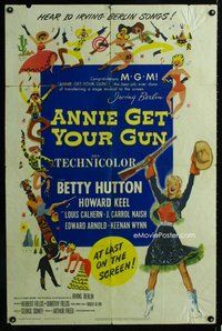 b069 ANNIE GET YOUR GUN one-sheet movie poster '50 Betty Hutton, Berlin