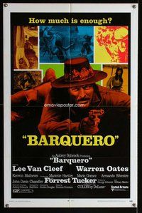 b097 BARQUERO one-sheet movie poster '70 Lee Van Cleef, Warren Oates