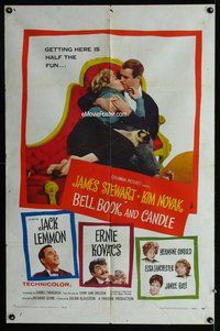 b116 BELL, BOOK & CANDLE one-sheet movie poster '58 James Stewart, Novak