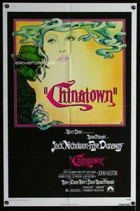 b157 CHINATOWN one-sheet movie poster '74 Jack Nicholson, Roman Polanski