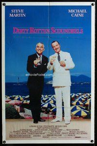 b193 DIRTY ROTTEN SCOUNDRELS one-sheet movie poster '88 Martin, Caine