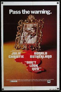 b199 DON'T LOOK NOW one-sheet movie poster '74 Nicholas Roeg, Sutherland