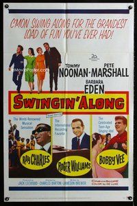 b201 DOUBLE TROUBLE one-sheet movie poster R62 Swingin' Along!
