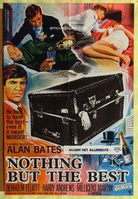 b335 NOTHING BUT THE BEST English one-sheet movie poster '64 Alan Bates