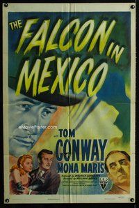 b213 FALCON IN MEXICO one-sheet movie poster '44 Tom Conway, film noir!