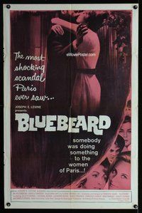 b277 LANDRU one-sheet movie poster '63 Claude Chabrol's Bluebeard bio!