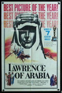 b278 LAWRENCE OF ARABIA style D one-sheet movie poster '62 David Lean