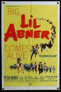 b279 LI'L ABNER one-sheet movie poster '59 Julie Newmar, Peter Palmer